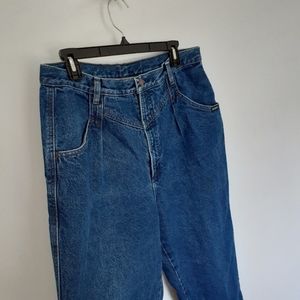 •Rockies• Vintage Pleated Distressed Denim Jeans